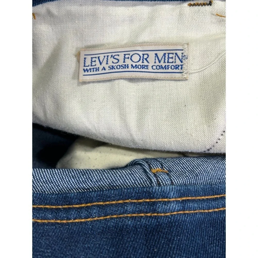 Levi's Vintage Orange Tab Mens 38 Dark Denim Blue Jeans Straight Leg‎ OrangeTab